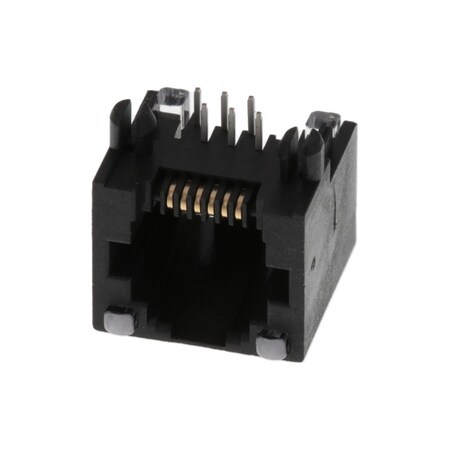 Molex Modular Connectors / Ethernet Connectors R/A Inv Modjk 6/6 W/ Lt Pipes Unshld 438600008